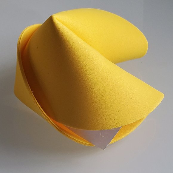 Foam Fortune Cookies Set of 8 Yellow - Picture 5 of 5